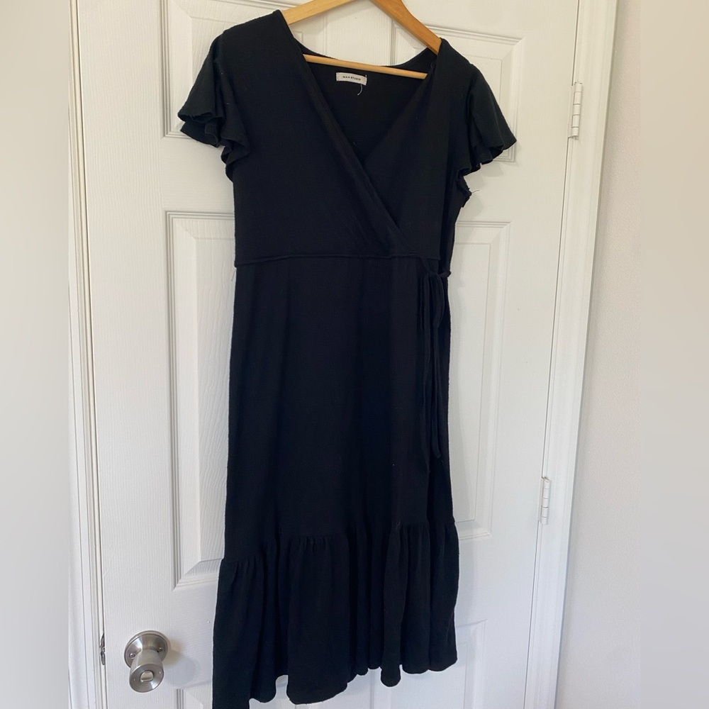 Max Studio Black Midi Dress